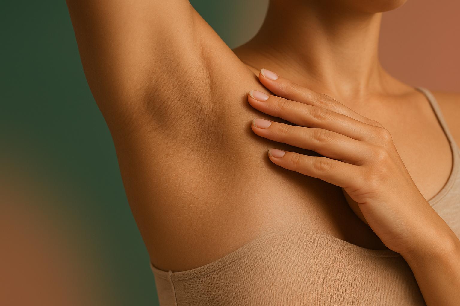 Axilas marrones: relación entre células muertas, foliculitis y acantosis